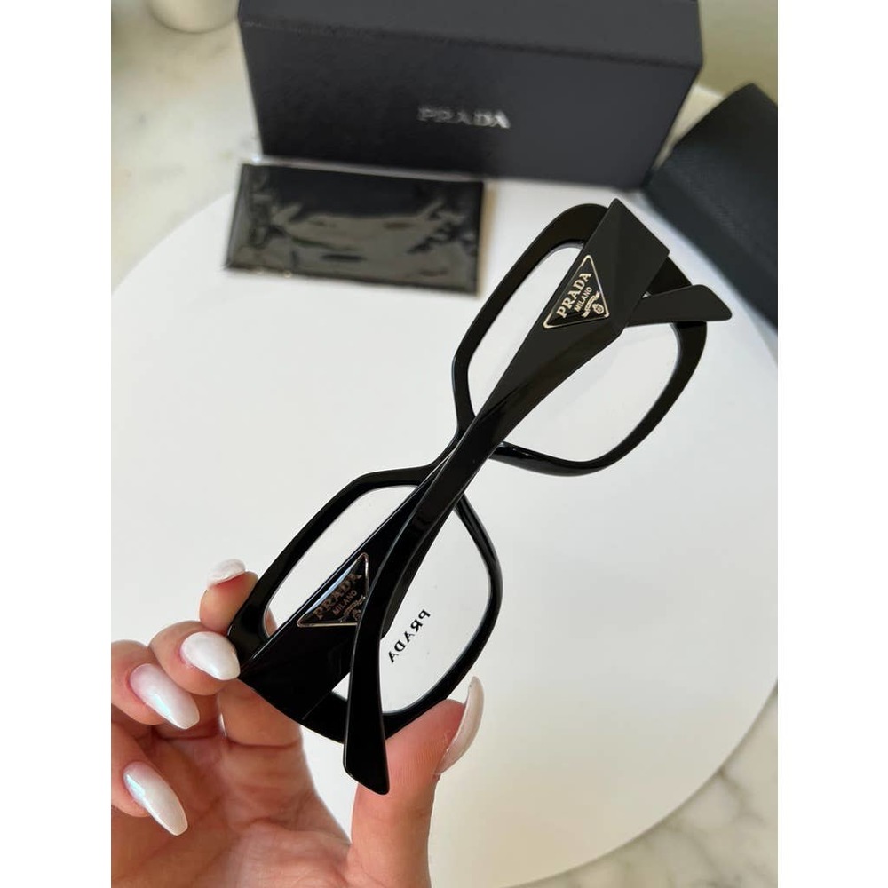 Prada Oversized Black Square Frame Glasses - Picture 6 of 12
